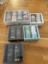 Juego de 10 unidades de cinta Washi negra y dorada, cinta adhesiva Vintage con diseño de galaxia, cinta adhesiva decorativa, pegatina para álbumes de recortes, papelería y diarios