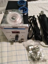 Eruntop-Estación de soldadura Digital LED 858D, desoldadura de hierro para soldar, BGA refundido, pistola de aire caliente