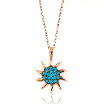 

925 sterling Silver Sun Lady Necklace