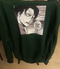 Sudadera con capucha de Anime para mujer, ropa de calle de manga larga con capucha de Attack on Titan, Harajuku, deportiva, verde, Unisex, G1, 2020