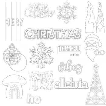 

CHRISTMAS Clear Stamp cutting die / seal for DIY Scrapbooking / Album Decorative Clear Stamp Sheets A526