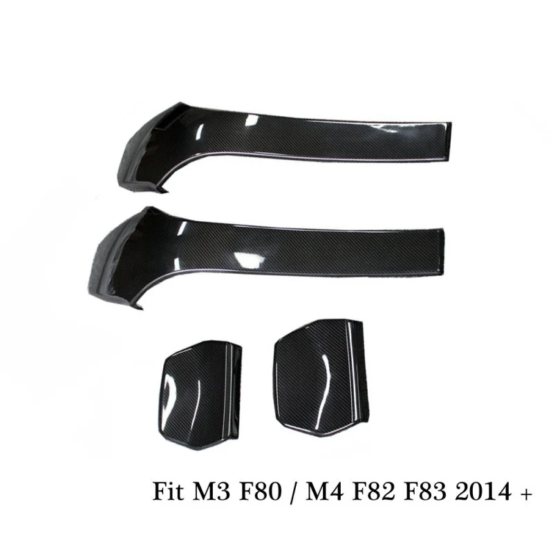 4 шт. задняя крышка из углеродного волокна универсальная накладка на сиденье для