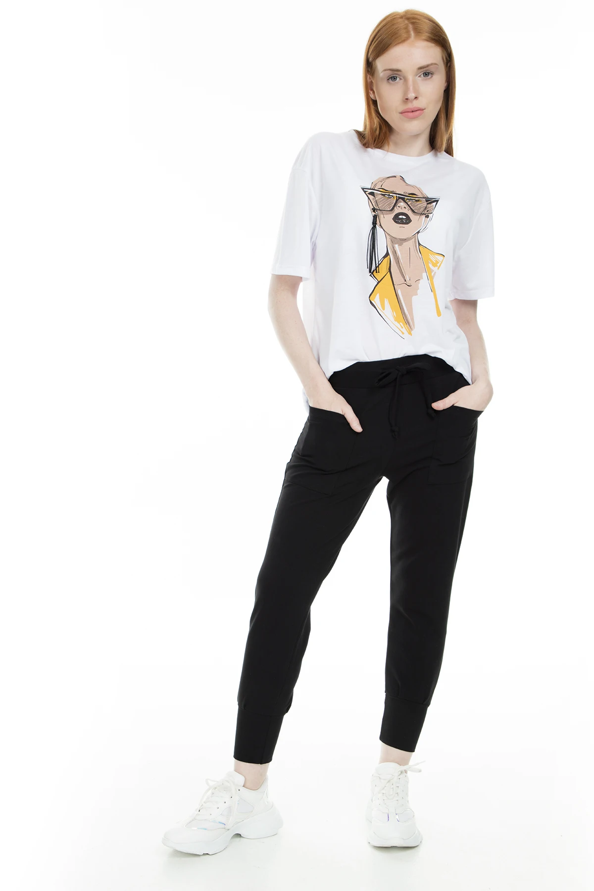 Lela Печатные Футболки женские t shilirt MK19S264595