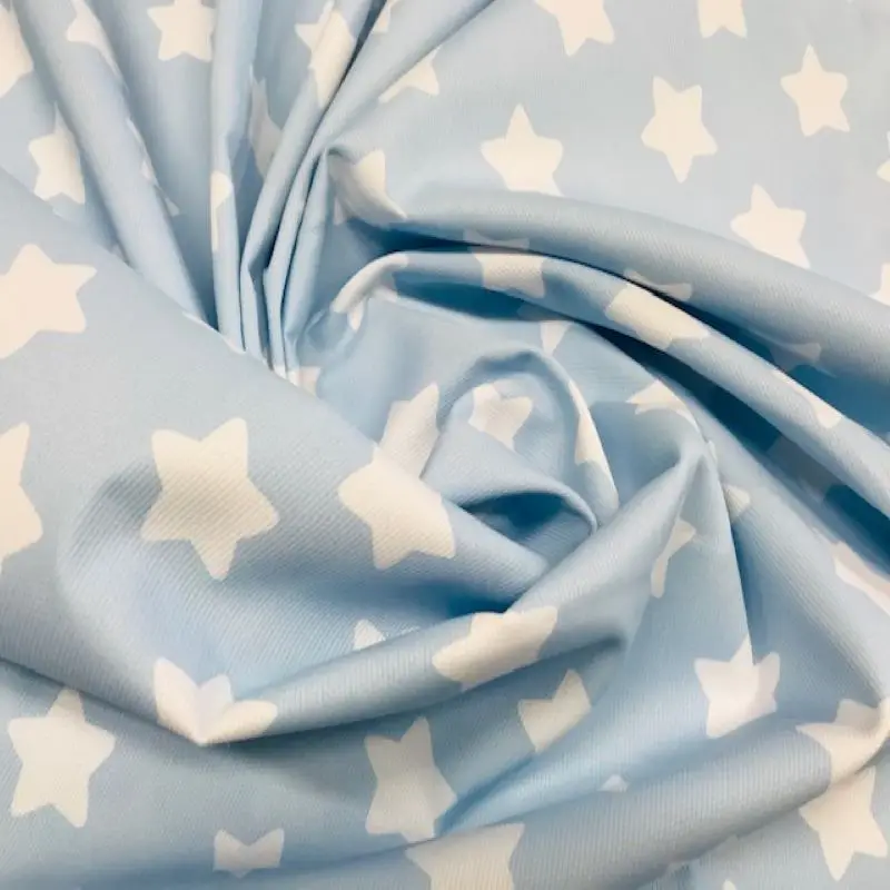 Tessuto Piqué, Tessuto Cantillo, Tessuto Per Bambini, Tessuto Stella Blu, Tessuto Per Bambini, Tessuto Al Metro, 1 Metro X 150 Cm