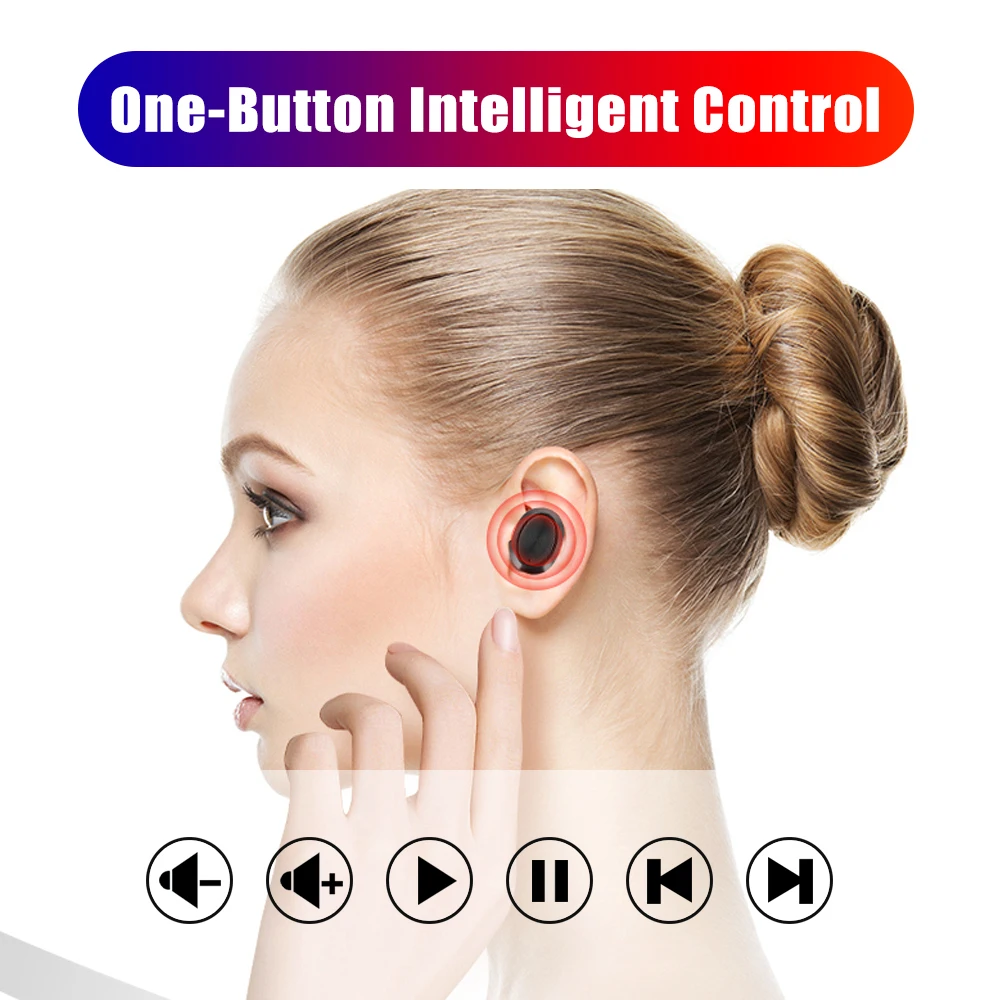 Bluetooth наушники беспроводные наушники Bluetooth 5,0 Hi-Fi гарнитура беспроводные наушники F6 TWS 2000 мАч Зарядка телефона IPX4 светодиодный дисплей