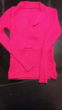 Knitted Sweater Pullovers Jumpers Long-Sleeve Sexy V-Neck Winter And Cashmere Female