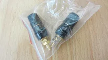 1 par (negro + rojo) de terminales Rojo Negro amplificador de conector Terminal de encuadernación conector tipo Banana para altavoz Jack adaptador de enchufe