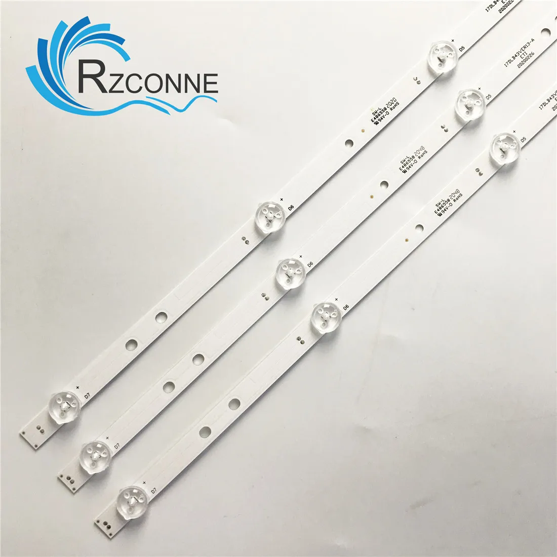 Tira Retroiluminação Led Lâmpada para 17dlb43ver13-a b Lt43c700 Lux0143006 02 43ll3a63dt 43f9500 43f8500 43hl6331f b 43f01 43r654f - Imagem 6
