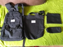 4 unids/set moda de las mujeres, mochila mujer Casual impermeable hombro bolsas para chica adolescente bolsa de la escuela mochila 2020