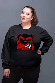 

Angemiel Wear Red Dog Black Women Sweatshirt