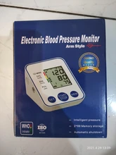 Tensiómetro automático para la parte superior del brazo, tensiómetro Digital, esfigmomanómetros de presión arterial para el hogar con pantalla LCD grande