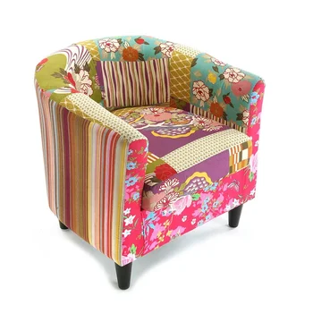 

Versa Home Patchwork furniture printed armchair material four-legged cotton with armrest 19500262