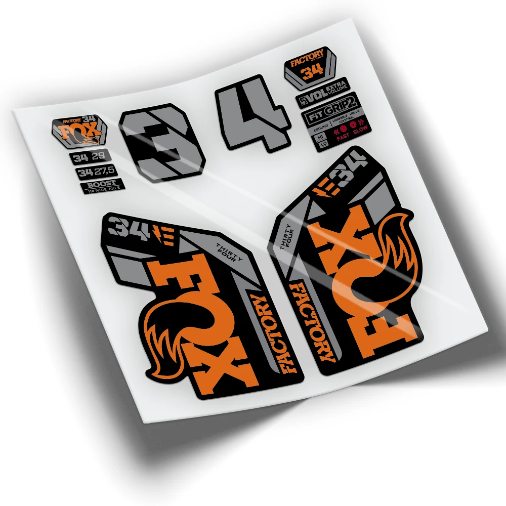 Adesivi Bicicletta Fox 34 Factory Ebike Wp320 Adesivi Mountain Bike Adesivi Ciclismo Accessori Bici