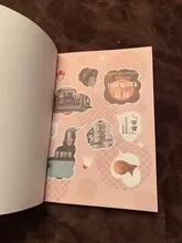 JIANWU-pegatina de cuaderno creativo Simple, pegatinas para álbum de recortes, diario, suministros escolares kawaii, 1 Juego