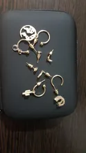 Pendiente de cartílago falso para hombre y mujer, juego de 12 unidades de Arete de hojas de oro sin perforación, Clips para las orejas, joyería