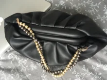 Correa con perlas para bolsos, accesorio para bolso, asas para cinturón, cadena de cuentas, partes de mujer, cierre plateado/dorado/negro