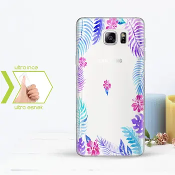 

Personalized Custom Samsung Galaxy Note 5 Slim Clear Silicone Phone Cover (Flower Temalı-8)
