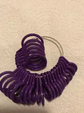 Juego de mancuernas de plástico para hacer joyas, juego de herramientas de joyería, medidor medición de tamaño de anillo, venta al por mayor