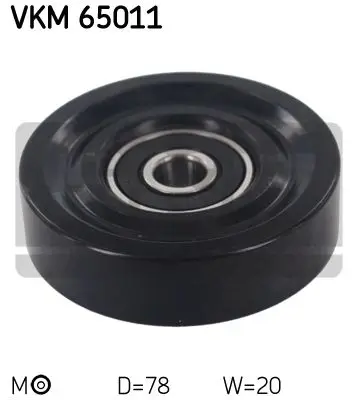 Ролик ремня приводного HYUNDAI GETZ/ACCENT/ELANTRA кондиционера SKF VKM65011