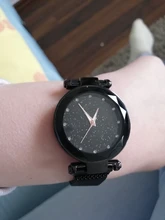 Reloj de pulsera de cuarzo con diamantes para mujer, elegante Reloj de lujo con cielo estrellado, banda magnética