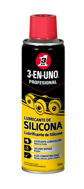 3 EN 1 lubricante de silicona en spray 250 ml