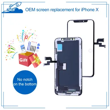 

Grade AAA For iPhone X OLED With 3D Touch Digitizer Assembly No Dead Pixel LCD Screen Replacement Display True Tone Supported