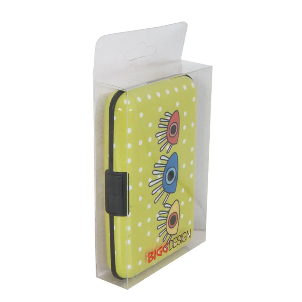 

Biggdesign Metal Cover Card Holder, 6 Different Sections, Colorful Design, Metal Card Holder, Security Lock