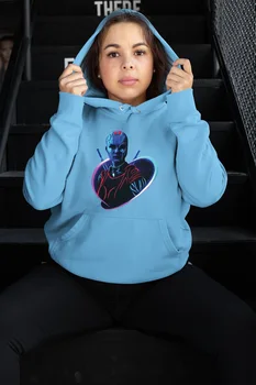 

Angemiel Wear Nebula Blue Women 'S Hooded Sweatshirt