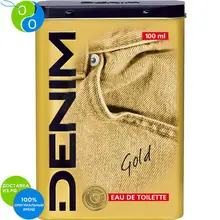 DENIM Туалетная вода EAU DE TOILETTE Gold метал 100мл