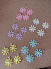 Charms Pendants Earrings Jewelry-Accessories Key-Chains Sun-Flower Diy-Decoration Little-Daisy