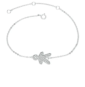 

Silver Bracelet with cubic zirconia sunlight sample 925