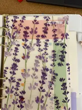 Hojas sueltas Kawaii A5 A6, recambio de papel, carpeta espiral, índice de páginas internas, planificador diario semanal mensual, Agenda, 2021, 45 hojas