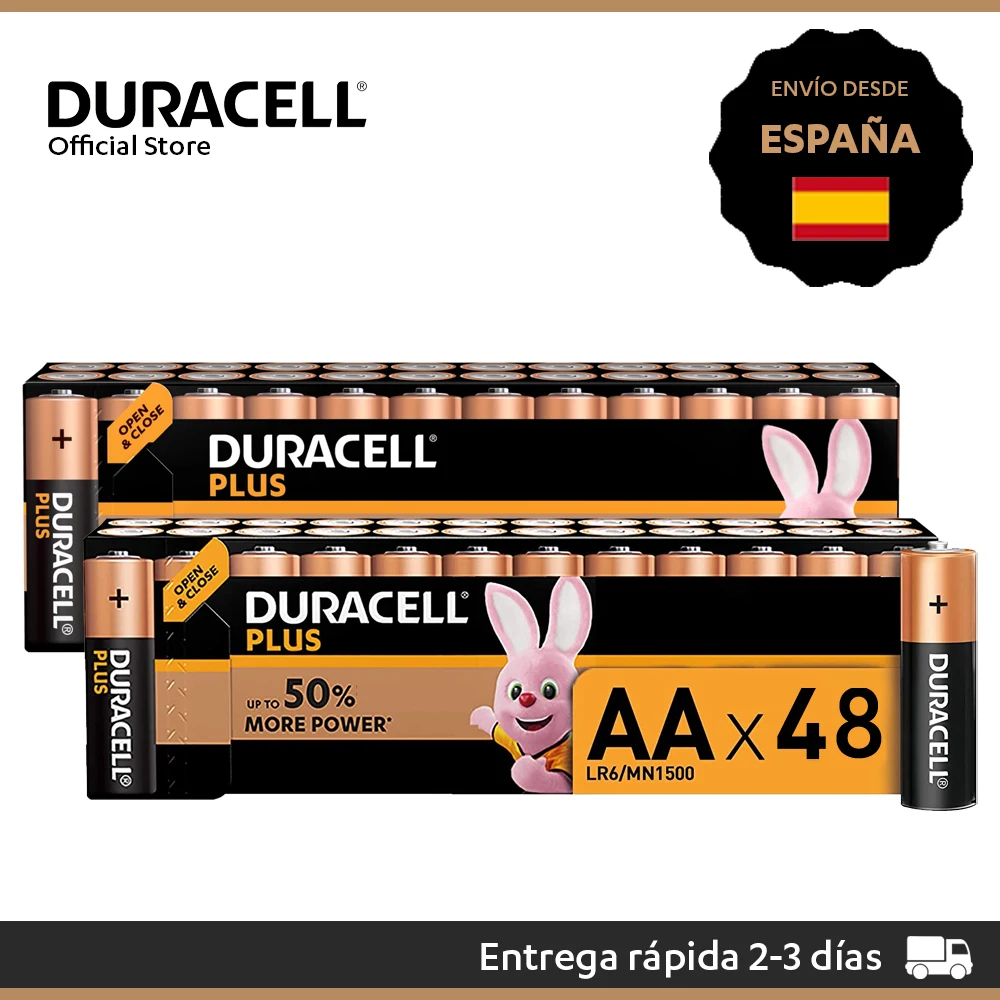 Duracell - Pack 4 Pilas AAA Plus Power, Aaa Pilas