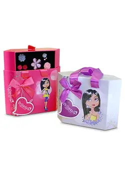 

Jeweler glitter with 4 rings and pair earrings