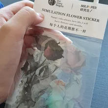 Mohamm-pegatinas de la serie Casa de flores, papel de álbum de recortes, suministros escolares creativos, estilo Ins, n. ° 7, 10 Uds.