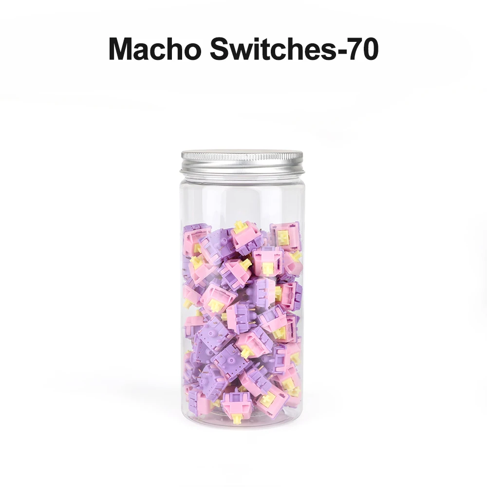 Macho Switches EQUALZ Banana Split Switch Mechanical Keyboard Linear 62g 5 Pins POM Gold Plated Spring Factory Lubed Gamer PC keyboard computer wireless Keyboards