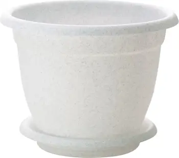 

Flower pot ingreen Borneo W = 290mm H = 225mm D = 290mm 7.8L with stand no. 6 marble
