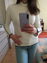 Winter Sweater Turtleneck Slim-Fit AMII Women Causal Autumn Minimalism for Spliced 12040303