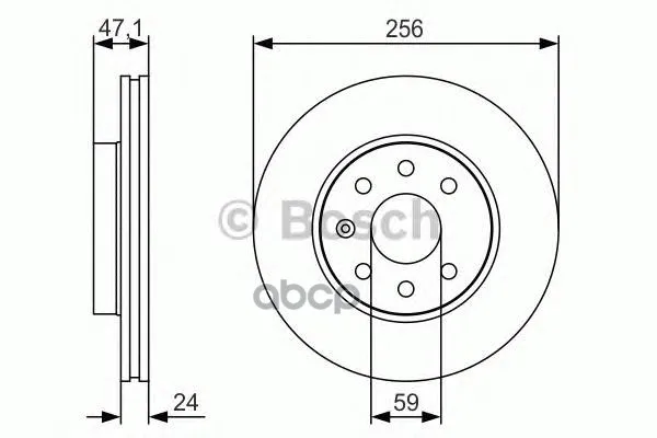Диск Тормозной Premium 2, Передн, Daewoo Nubira 97-99, Nubira 99-03 Bosch арт. 0986479S65