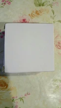 MiniTiger-Interruptor táctil de pared, estándar de la UE/Reino Unido, 1 entrada y 1 vía, Panel de interruptor de cristal blanco, 220-250V, solo función táctil