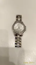 Reloj de moda con diamantes para mujer, pulsera femenina informal de marca de lujo, relojes de cristal