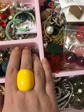 FishSheep Punk geométrico grande de resina anillos para las mujeres de gran colorido redondo acrílico brillo anillo de dedo de moda femenina joyería de fiesta