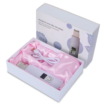 

Professional Ultrasonic Facial Skin Scrubber Ion Deep Face Cleaning Peeling Rechargeable Face Whitening Lifting Machine Facial C