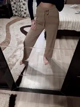 Suave comodidad pantalones de las mujeres de 2021 nueva Alta cintura pantalones verano Pantalones Mujer Pantalones de seda de hielo-tobillo longitud pantalones largos de Mujer Pantalones