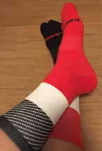 Calcetines de Ciclismo de alta calidad, marca profesional, deportivos, transpirables, para bicicleta, carreras al aire libre, talla grande, 6 colores, s14, 2021