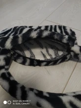 Bolso Vintage de invierno con patrón de cebra para mujer, bolsa inferior de hombro de felpa, bolso para el otoño, de piel suave y cálida