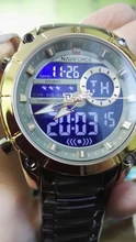 NAVIFORCE-reloj de pulsera militar para hombre de acero, cronógrafo de acero, cronógrafo para hombre, resistente al agua, pantalla dual