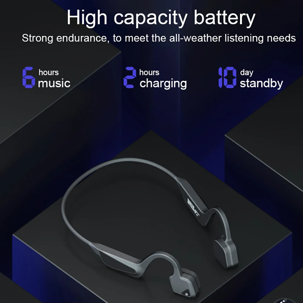 V10 костная проводимость Спортивная bluetooth-гарнитура Беспроводная 3D стерео Музыкальная гарнитура IPX5 спортивные водонепроницаемые наушники без рук