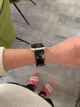 Correa de cuero fresco para Apple Watch, banda de reloj de 38mm, 42mm, 40mm, 44mm, flor para iwatch 4, 3, 2, 1, serie 5, 6 se