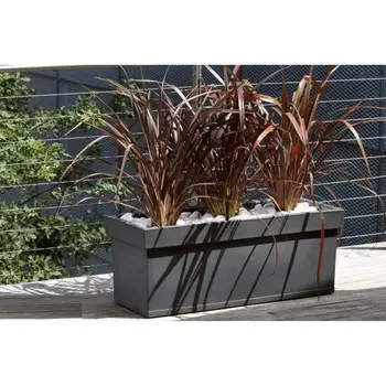 

NICOLI Cachepot Themis Cassetta 80 P-80x40x40 cm-anthracite gray